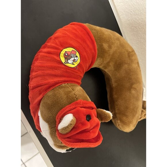 Buc-ee's Travel Comfort Pillow Bucky Beaver Kids Neck plush Bucees Travel Center - Picture 4 of 6